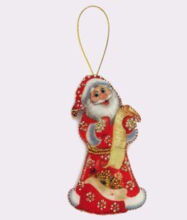 Bead Embroidery Kit Butterfly F026 St. Claus 12 х 7 см