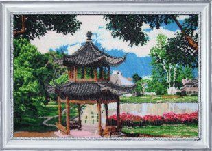 Bead Embroidery Kit Butterfly 328 Chinese Garden 32 х 50 см