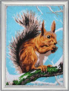 Bead Embroidery Kit Butterfly 639 Squirrel 34 х 24 см
