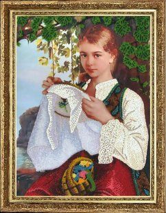 Bead Embroidery Kit Butterfly 430 Needlewoman 34 х 25 см