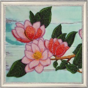 Bead Embroidery Kit Butterfly 163 Magnolia Branch P. 1 26 х 26 см