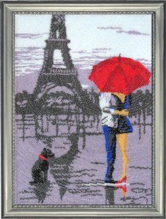 Bead Embroidery Kit Butterfly 481 Paris for Two 35 х 25 см