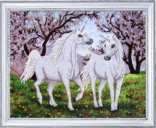Bead Embroidery Kit Butterfly 590 In the Eden 27 х 34 см