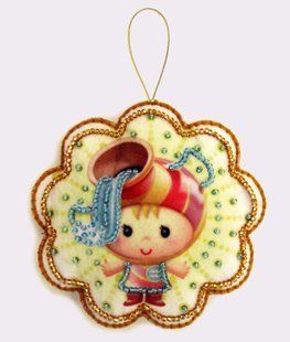 Bead Embroidery Kit Butterfly F131 Aquarius 10 х 10 см