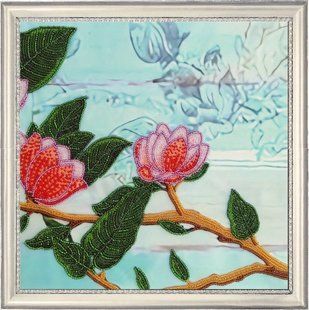 Bead Embroidery Kit Butterfly 165 Magnolia Branch P. 3 26 х 26 см