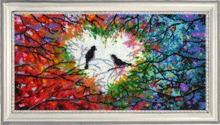 Bead Embroidery Kit Butterfly 533 Song of Love 20 х 40 см