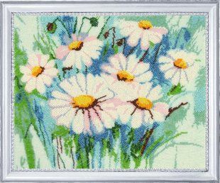Bead Embroidery Kit Butterfly 281 Camomiles 27 х 33 см