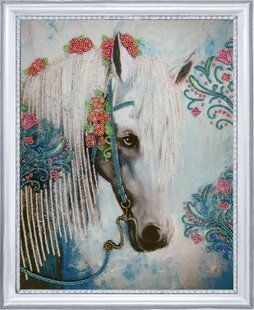 Bead Embroidery Kit Butterfly 642 Pretty Girl 34 х 27 см