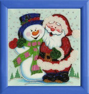 Pattern for Bead Embroidery Butterfly 966 Happy New Year 15 х 14 см