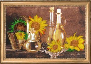 Bead Embroidery Kit Butterfly 282 Sunflower Oil 25 х 38 см