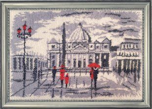 Bead Embroidery Kit Butterfly 382 Promenade in Rome 25 х 36 см