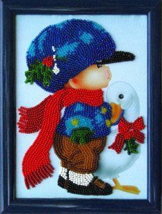 Pattern for Bead Embroidery Butterfly 914 Friends 17 х 12 см