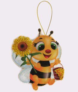 Bead Embroidery Kit Butterfly F031 Little Bee 11 х 10 см