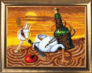 Bead Embroidery Kit Butterfly 233 Moon Goblet 25 х 32 см