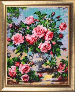 Bead Embroidery Kit Butterfly 168 Fragrance of Roses 33 х 27 см