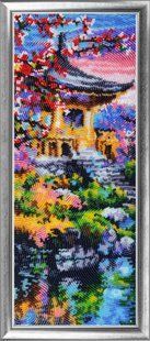 Bead Embroidery Kit Butterfly 385 Fuji Mountain. P. 1 34 х 13 см