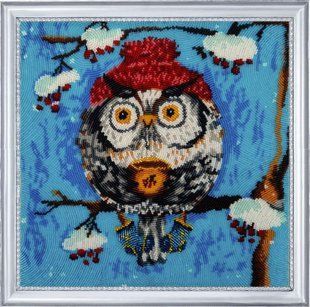 Bead Embroidery Kit Butterfly 537 Ashberry Tea 27 х 28 см