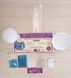 Bead Embroidery Kit Authentic Christmas Decor figure "Frosty pattern. Aquamarine"