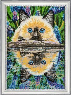Bead Embroidery Kit Butterfly 646 Reflection in the Water 35 х 25 см