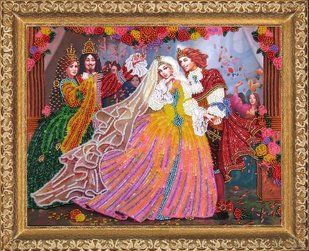 Bead Embroidery Kit Butterfly 437 Prince and Princess 25 х 32 см