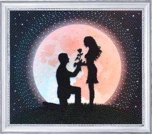Bead Embroidery Kit Butterfly 487 Love Confession 27 х 31 см