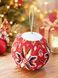 Bead Embroidery Kit Authentic Christmas Decor figure "Christmas gem. Ruby"