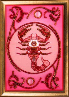 Bead Embroidery Kit Zodiac signs Scorpio 2901 15 х 10см