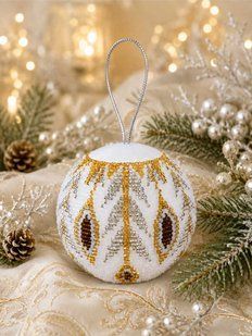 Bead Embroidery Kit Authentic Christmas Decor figure "Winter Shine.Diamond"