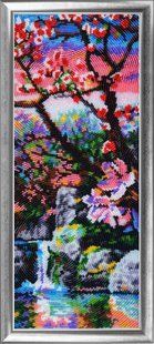 Bead Embroidery Kit Butterfly 387 Fuji Mountain. P. 3 34 х 13 см