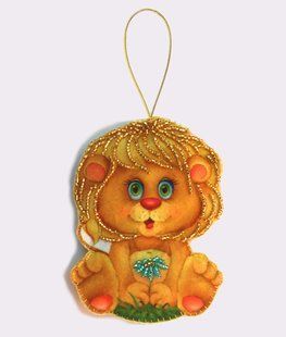 Bead Embroidery Kit Butterfly F035 Little Lion 12 х 9 см