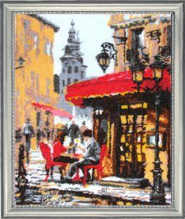 Bead Embroidery Kit Butterfly 488 Street Caffee 33 х 27 см