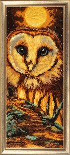Bead Embroidery Kit Butterfly 540 Owl-Autumn 39 х 16 см