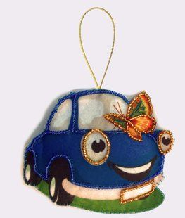 Bead Embroidery Kit Butterfly F036 Little Car 9 х 11 см