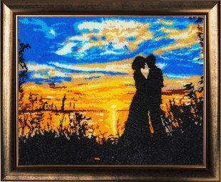 Bead Embroidery Kit Butterfly 831 Date at the Sunset 28 х 34 см