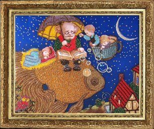 Bead Embroidery Kit Butterfly 439 Fairy Tale about Goldfish 25 х 32 см