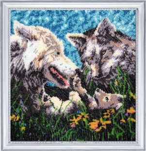 Bead Embroidery Kit Butterfly 599 The First One 27 х 27 см