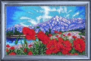 Bead Embroidery Kit Butterfly 239 Mountain Poppies 22 х 35 см