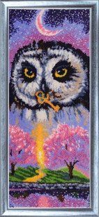 Bead Embroidery Kit Butterfly 542 Owl-Spring 39 х 16 см