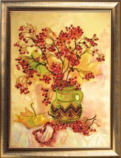 Bead Embroidery Kit Butterfly 240 Beauty of the Fall 36 х 27 см