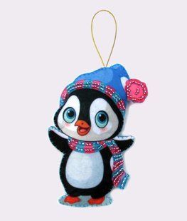 Bead Embroidery Kit Butterfly F090 Pinguine 12 х 8 см