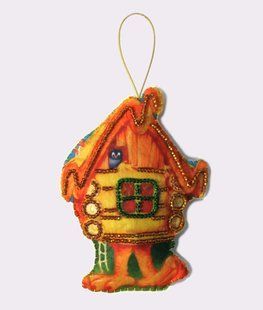 Bead Embroidery Kit Butterfly F091 Hut 12 х 9 см