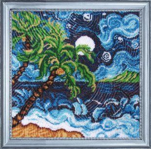 Bead Embroidery Kit Butterfly 341 Warm Countries 28 х 28 см