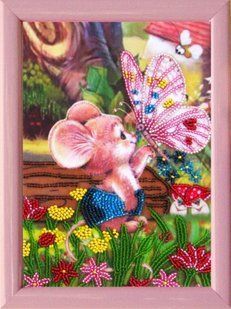 Схема для вишивки бісером Butterfly 923 "Мишеня" 17 х 12 см 923 фото