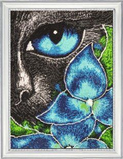 Bead Embroidery Kit Butterfly 652 Noir Cat 35 х 26 см