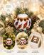 Bead Embroidery Kit Authentic Christmas Decor figure "Golden Ornament.Coral"