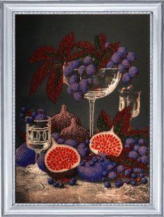 Bead Embroidery Kit Butterfly 177 Still-life with Figues 36 х 26 см