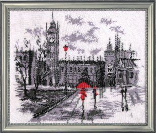 Bead Embroidery Kit Butterfly 343 London 27 х 32 см