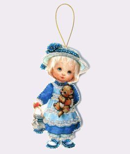 Bead Embroidery Kit Butterfly F042 Doll. England 12 х 7 см
