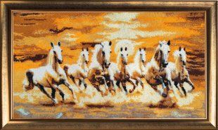 Bead Embroidery Kit Butterfly 654 Seven Horses 31 х 56 см