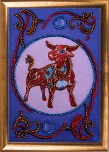Bead Embroidery Kit Zodiac signs Taurus 2901 15 х 10см